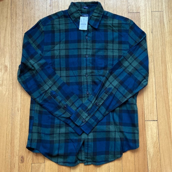 🆕 *NWT* Men’s J. Crew Factory Flannel Button Down - Picture 1 of 3
